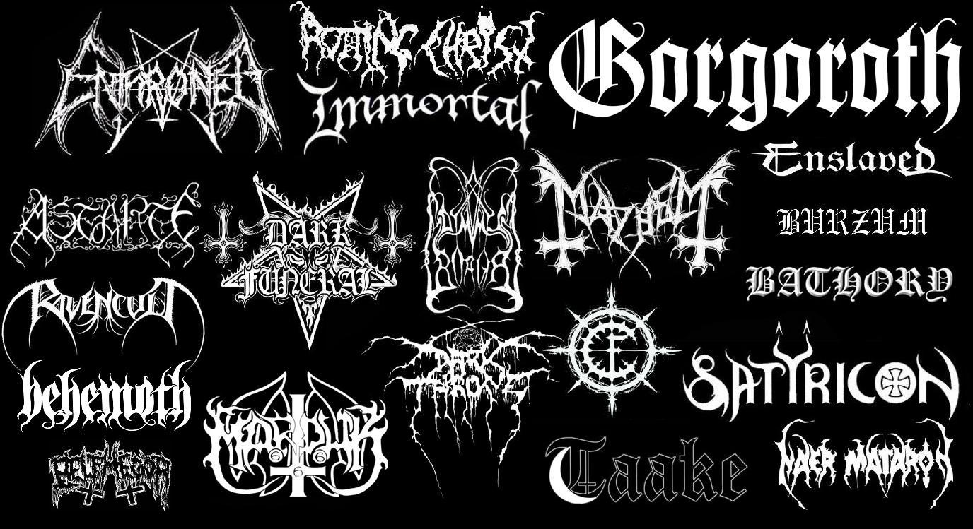 black metal band font